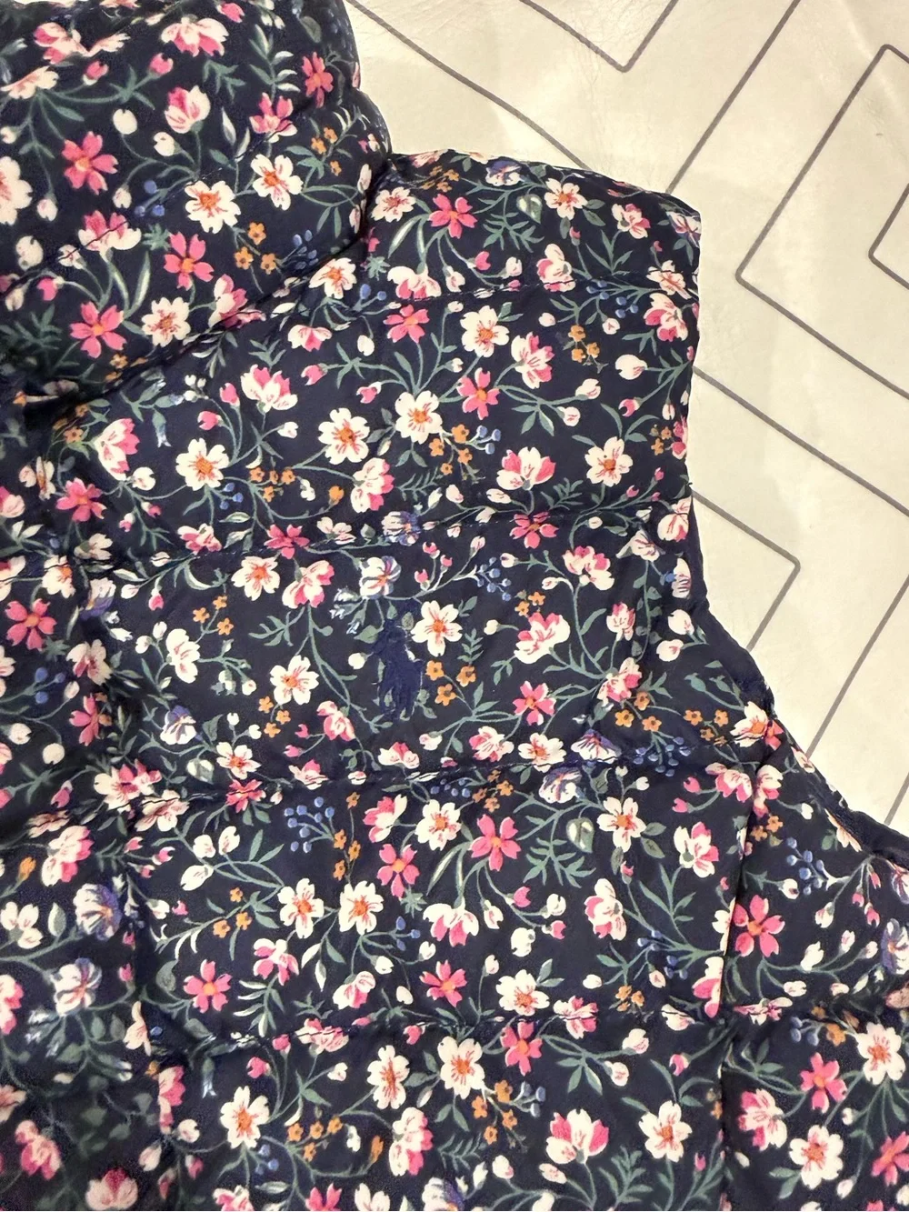 Polo Ralph Lauren Floral Quilted Puffer Vest